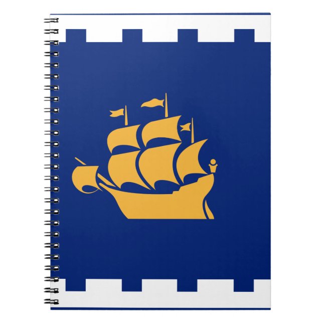 Carnet Notebook with flag of Quebec City (Devant)