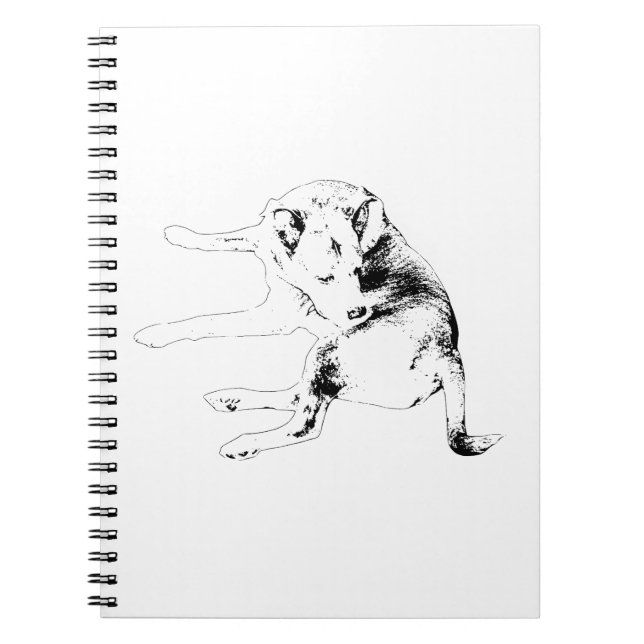 Carnet Notes Chien Heureux (Devant)