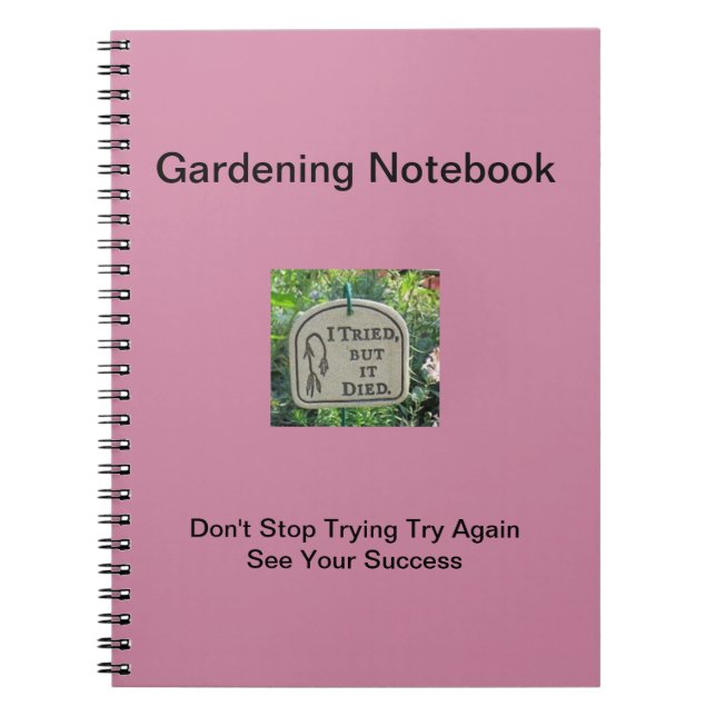 Carnet Notes complémentaires du jardin avec succès grandi (Devant)