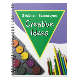 Carnet Notes créatives avec le nom du destinataire