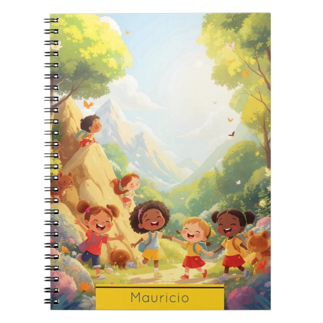 Carnet Notes d'aventure - Randonnée enfant personnalisé (Devant)