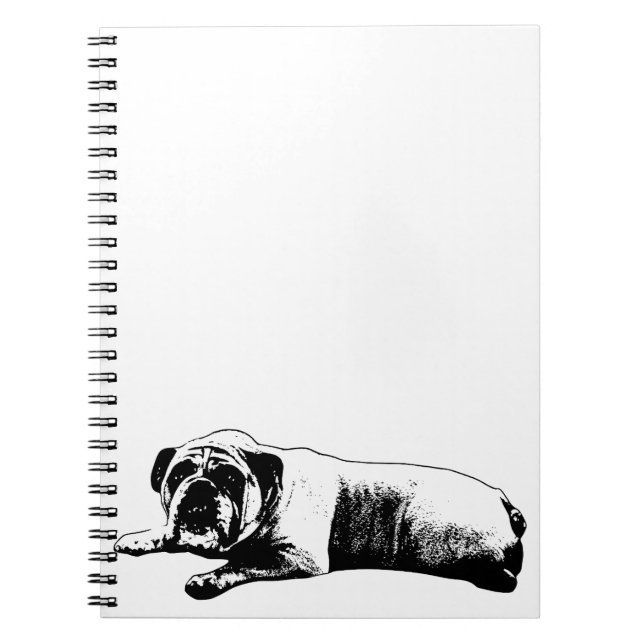 Carnet Notes de Bulldog Steady (Devant)