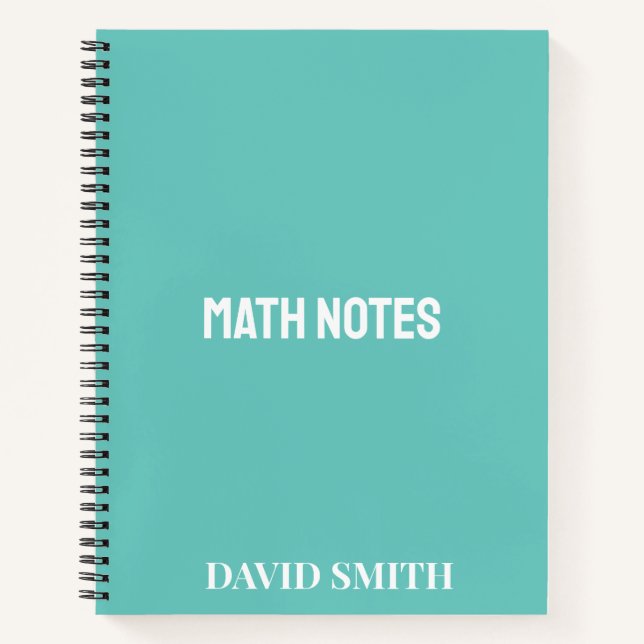Carnet Notes de mathématiques de l'école moderne rose per (Devant)