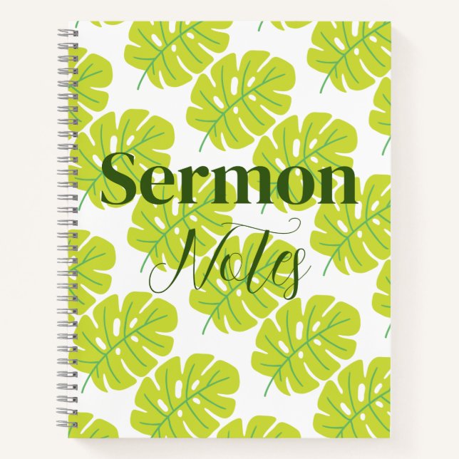 Carnet Notes de sermon modernes (Devant)
