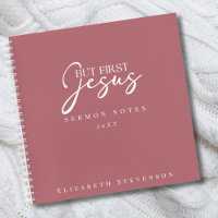 Notes de sermon rose poussiéreux Modern But First 