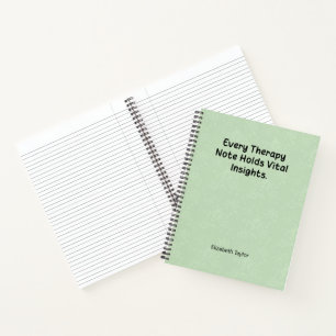 Carnet Notes de thérapie : informations vitales pour votr
