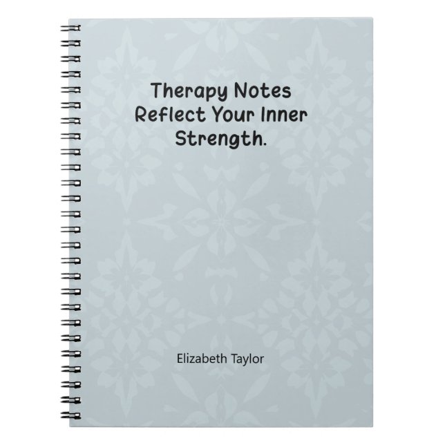 Carnet Notes de thérapie reflètent votre force intérieure (Devant)