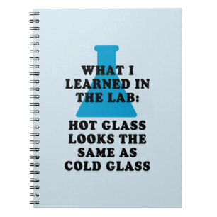 Carnet Notes drôles de laboratoire de chimie