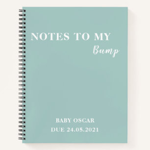 Carnet Notes Élégantes Modernes Minimalistes Vert Anis Po