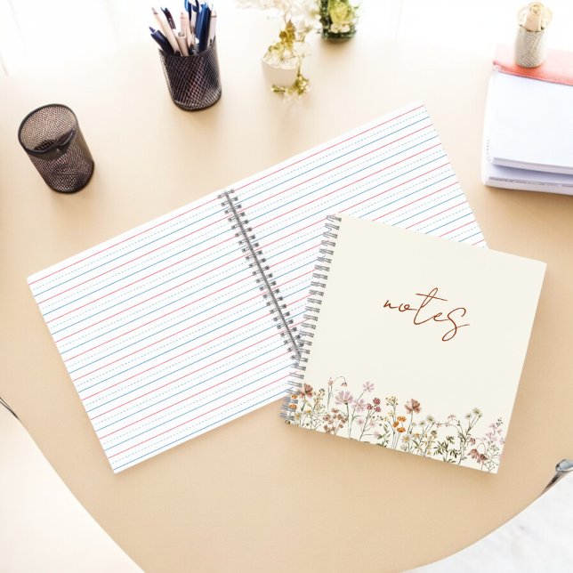 Carnet Notes fleurs sauvages Terracotta Bloom Garden (Créateur téléchargé)