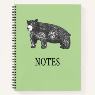Carnet Notes Ours noir Ursus americanus