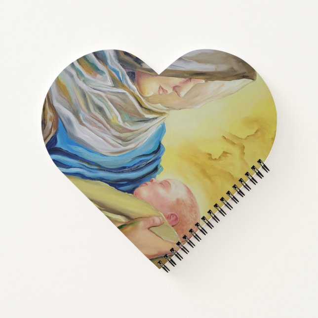 Carnet Notre Dame du Silence tenant le bébé Jésus (Dos)