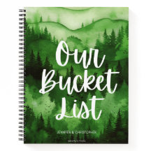 Notre liste de seaux Couples Adventure Keepsaké