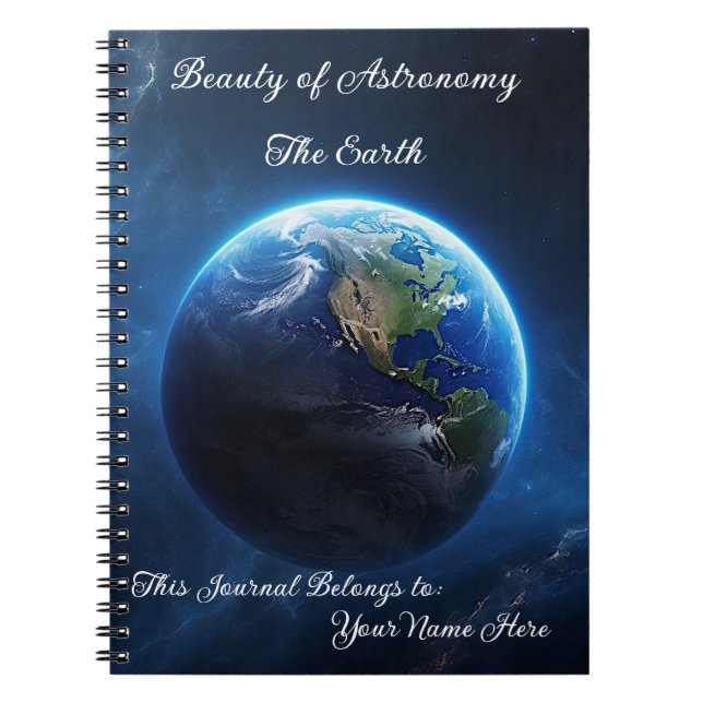 Carnet Notre maison Sapphire dans l'espace (Devant)