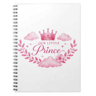 Carnet Notre Petite Princesse Couronne Rose Bébé Fille