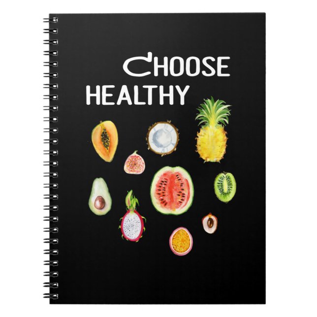 Carnet Nourriture de fruits : Choisissez le végétalien en (Devant)