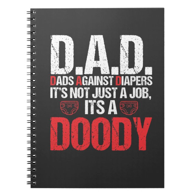Carnet Nouveau papa contre Diaper Toddler Papa Adulte Pro (Devant)