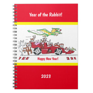 Carnet Nouvel An chinois, année de la voiture de course n