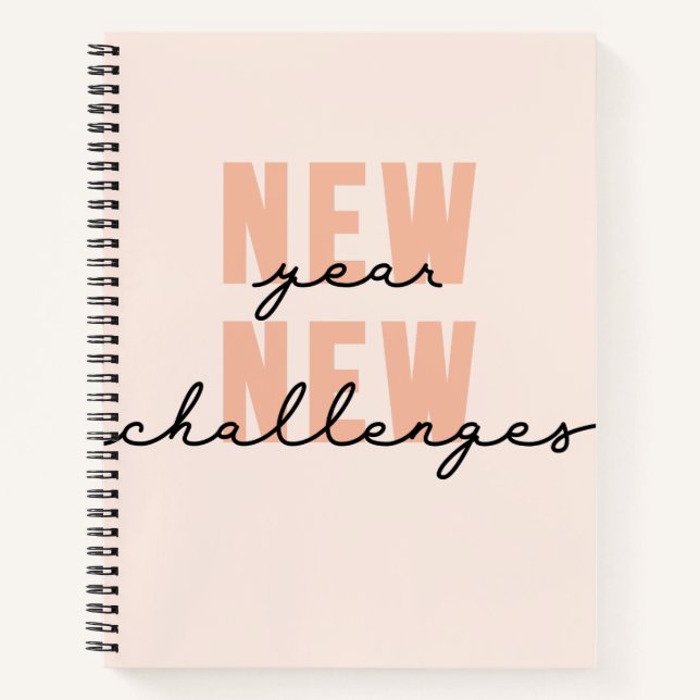 Carnet Nouvel An Nouveaux défis Inspiration Disant (Devant)
