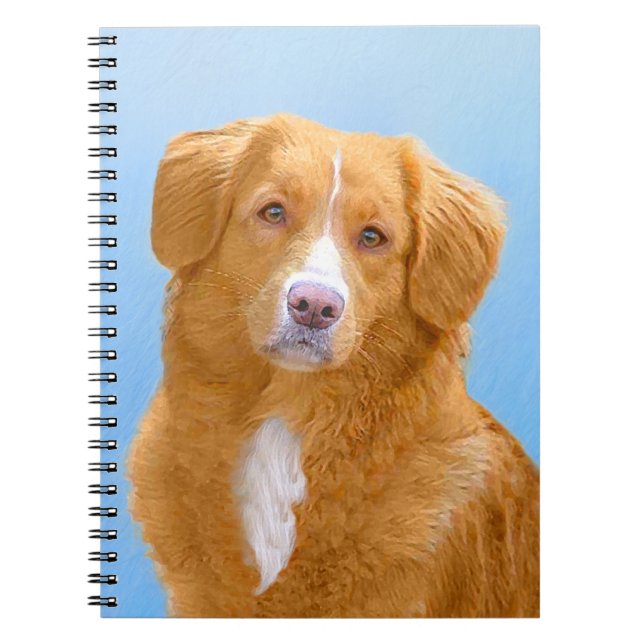 Carnet Nouvelle-Écosse Peinture de chien pour l'essayeur  (Devant)