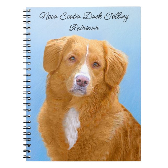 Carnet Nouvelle-Écosse Peinture de chien pour l'essayeur  (Devant)