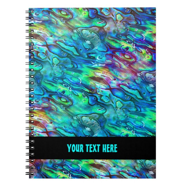 Carnet Nouvelle-Zélande Abalone Paua Shell Motif 1a (Devant)