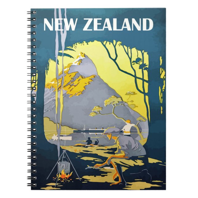 Carnet Nouvelle-Zélande, Camping dans le bois, (Devant)