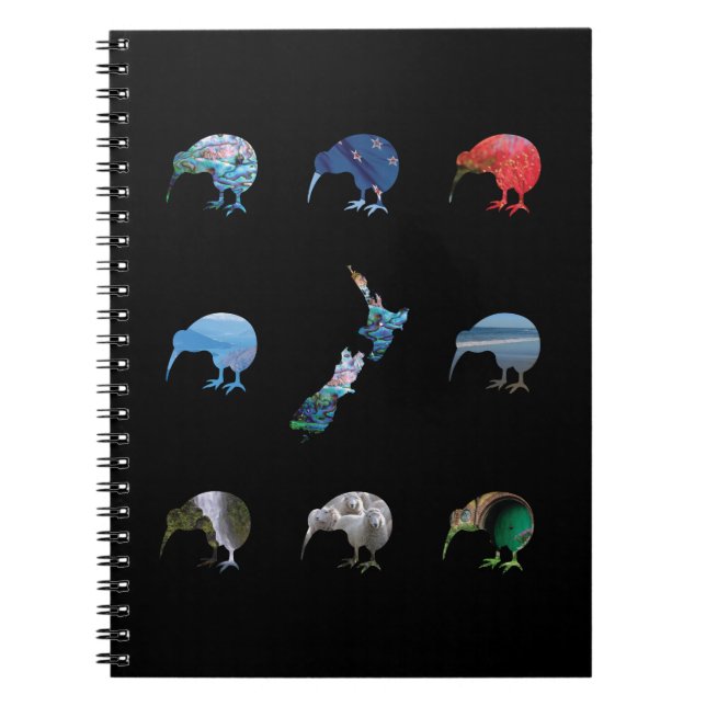 CARNET NOUVELLE-ZÉLANDE KIWI PAUA (Devant)
