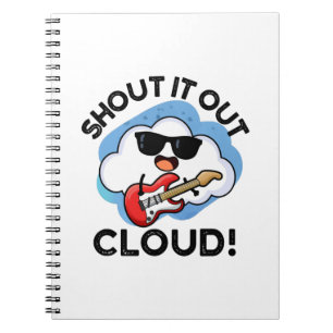 Carnet Nuage de musique drôle pun crie le dehors