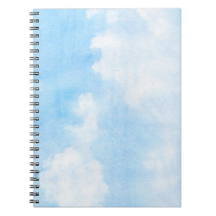 Carnet Nuages d'aquarelle et arrière - plan de ciel