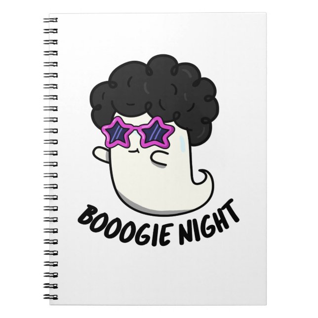 Carnet Nuit de Boogie Pun Halloween Fantôme Drôle  (Devant)