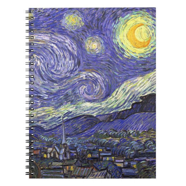 Carnet Nuit étoilée par Vincent van Gogh (Devant)