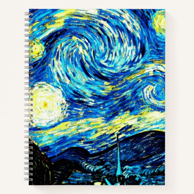 Carnet Nuit étoilée par Vincent van Gogh (Devant)