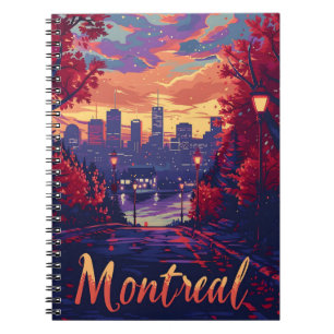 Carnet Nuits de Montréal : Lumières de la ville et nuages
