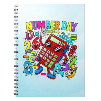 Carnet Number Day Maths Notebook | Fun Colourful Numbers