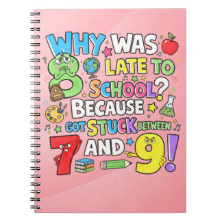 Carnet Number Day Maths Notebook | Funny Numbers Joke