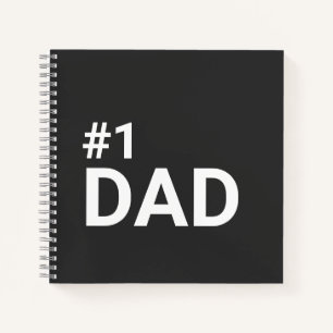 Carnet Numéro Un Papa Simple Minimaliste Cadeau Moderne