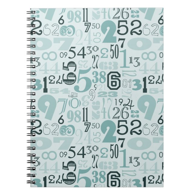 Carnet Numéros Abstraits (Devant)