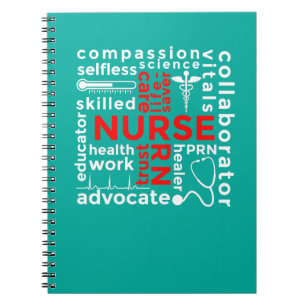 Carnet Nurse Art Accessorie Abstract Typo Design Gift