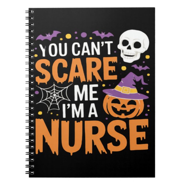 Carnet Nurse Halloween Witch Funny Nursing Essential T-Sh (Devant)