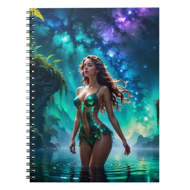 Carnet Nymphe de l'eau du lac galactique (Devant)