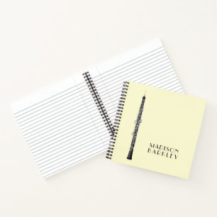 Carnet Oboe Musicien professeur de musique