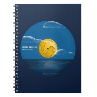 Carnet Ocean Grooves Vinyl Ocean Night Art