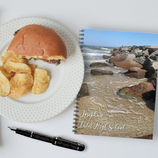 Carnet Ocean Jetty Rocks Personalized Notebook (Créateur téléchargé)