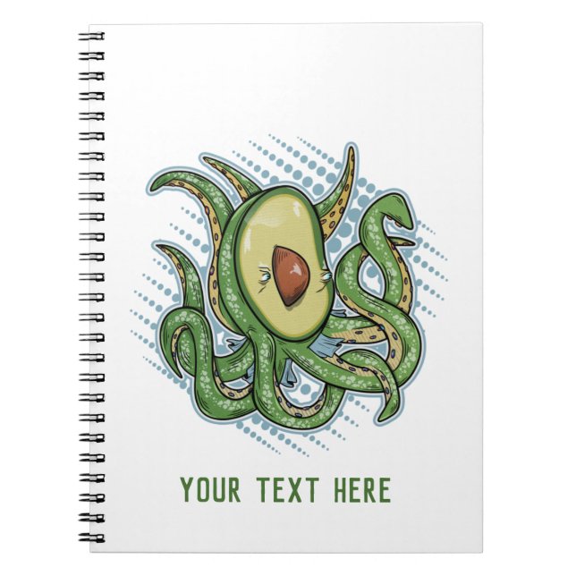 Carnet Octopus Avocado (Devant)
