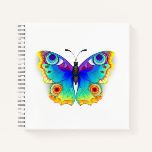 Carnet Oeil de paon arc-en-ciel