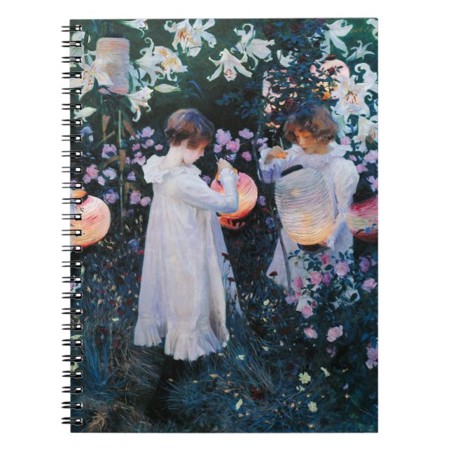 Carnet Œillet, Lys, Lys, Rose | John Singer Sargent (Devant)