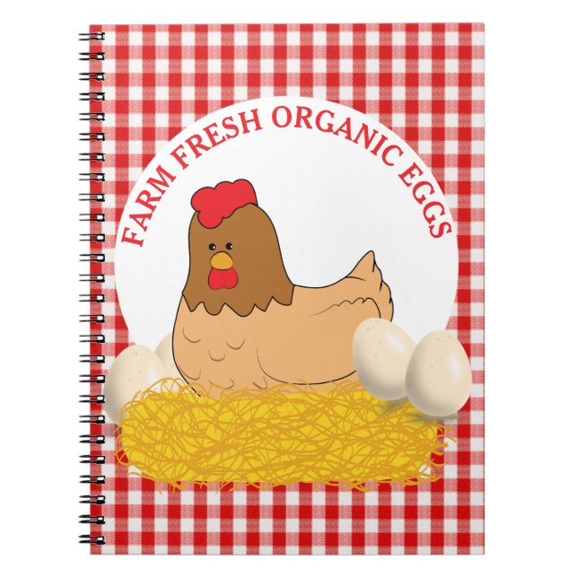 Carnet OEufs Bio Frais De Ferme Poulet (Devant)