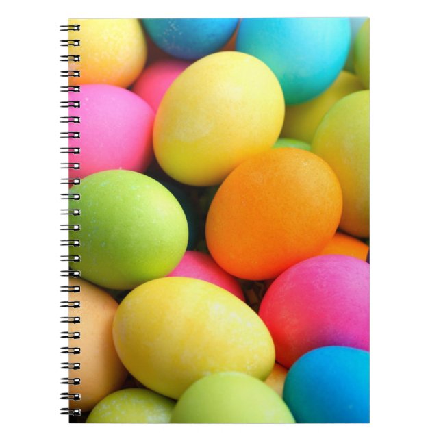 Carnet Oeufs de pâques colorés (Devant)