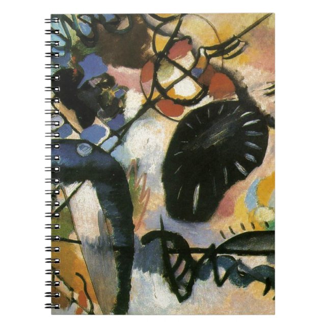 Carnet Oeuvre Abstraite de Kandinsky Black Spot (Devant)